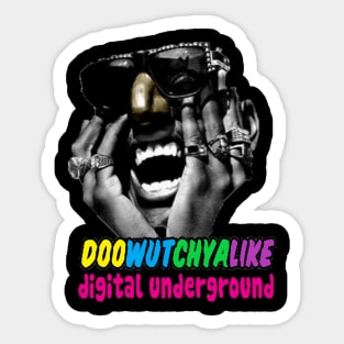 Digital Underground Doowutchyalike Hip Hop  1990 Sticker